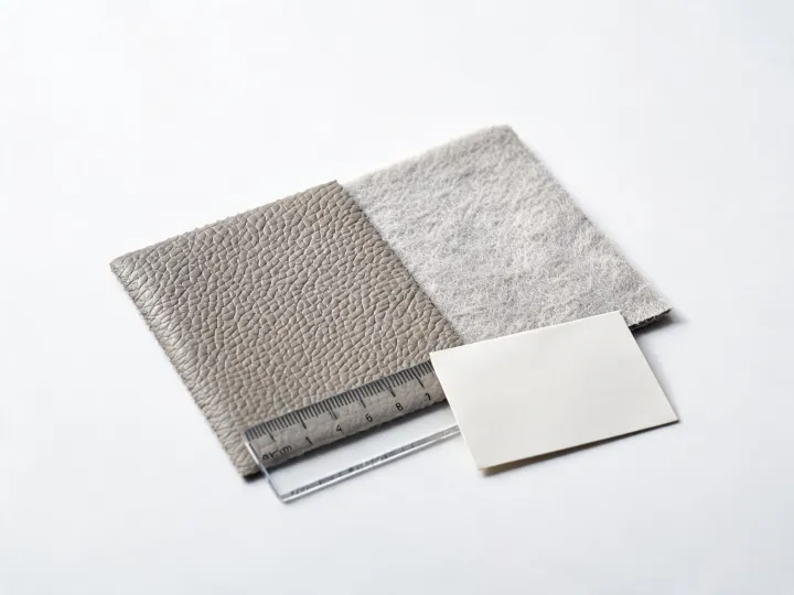 Microfiber synthetic leather surface and backing