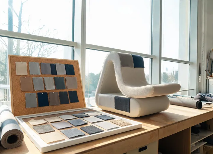 Contract seating upholstery sample review