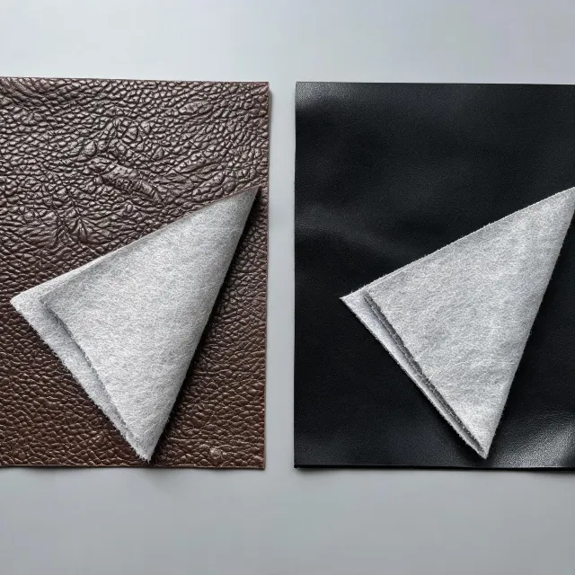 Featured synthetic leather and coated fabric specimen set